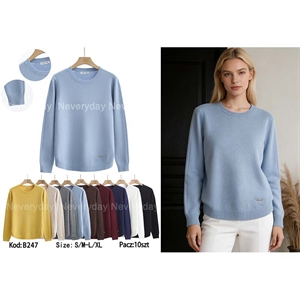 Sweter damski okrągły  S/M-L/XL