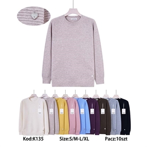 Sweter damski okrągły  S/M-L/XL