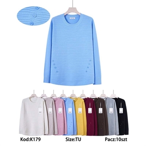 Sweter damski okrągły