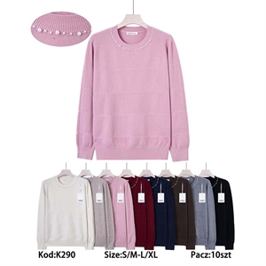 Sweter damski okrągły  S/M-L/XL