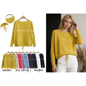 Sweter damski okrągły  S/M-L/XL
