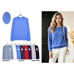Sweter damski okrągły