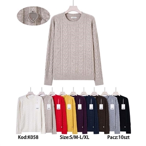 Sweter damski okrągły  S/M-L/XL
