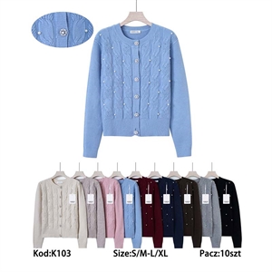Sweter damski zapinany na guziki  S/M-L/XL