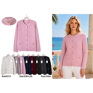 Sweter damski zapinany na guziki  S/M-L/XL