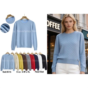Sweter damski okrągły  S/M-L/XL