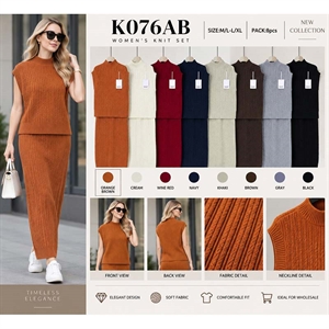 Komplet sweterkowy damski   M/L-L/XL