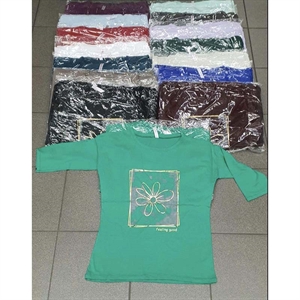 Bluzka damska z 3/4 rękawem produkt Turecki  M-XL