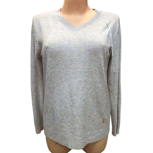 Sweter damski z dekoltem w serek M/L-XL/2XL