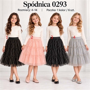 Spódnica dziewczęca  4-14 lat
