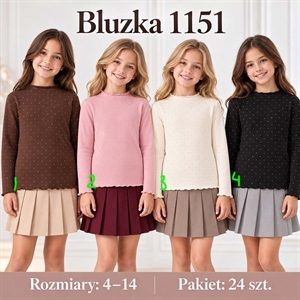 Bluzka dziewczęca  4-14 lat