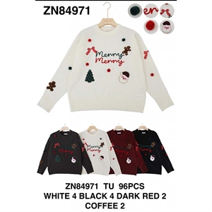 Sweter damski okrągły