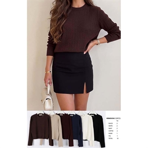 Sweter damski okrągły