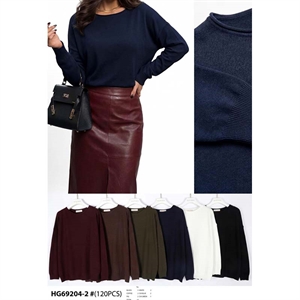 Sweter damski okrągły