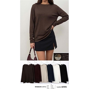 Sweter damski okrągły