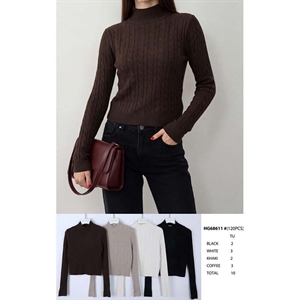 Sweter damski z golfem