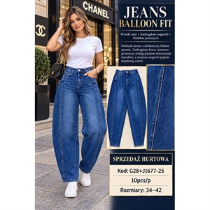 Jeansy balloon fit  34-42