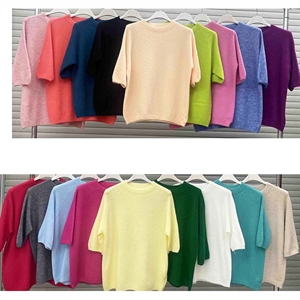 Sweter damski z krótkim rękawem