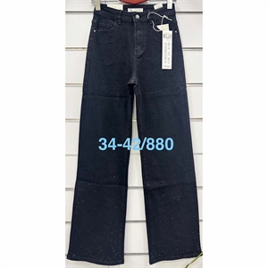 Jeansy szerokie nogawki  34-42