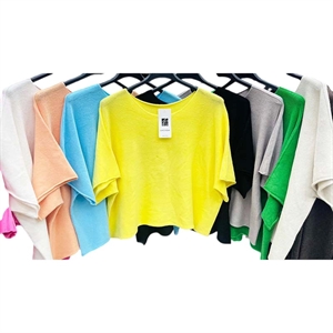 Sweter damski z krótkim rękawem