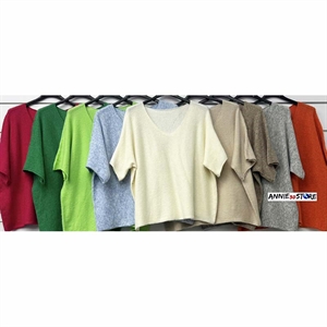 Sweter damski z krótkim rękawem