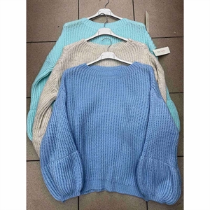Sweter damski okrągły