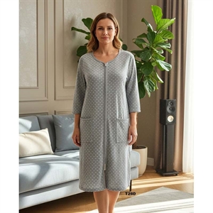 Szlafroki damskie bawełna (M-3XL)