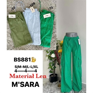 Spodnie szerokie nogawki Len M'SARA  S/M-L/XL