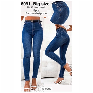 Jeansy damskie Big Size  29-36
