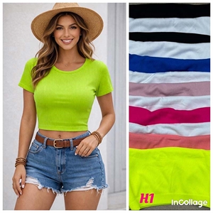 Bluzka crop top damski