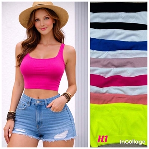Bluzka crop top damski