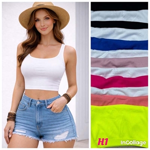 Bluzka crop top damski