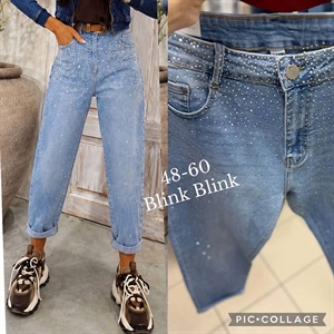 Jeansy z cekinami  48-60