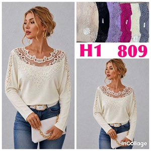 Sweter damski okrągły  L/XL-2XL/3XL