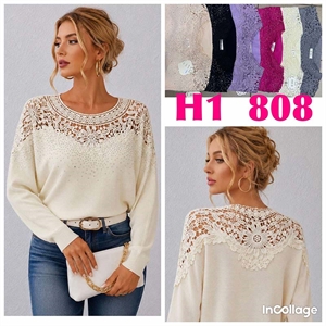 Sweter damski okrągły  L/XL-2XL/3XL