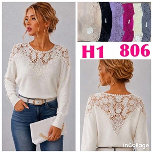 Sweter damski okrągły  L/XL-2XL/3XL