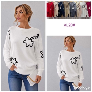 Sweter damski okrągły  L/XL-2XL/3XL