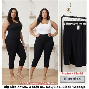 Legginsy krótkie damskie Big Size  3XL/4XL-5XL/6XL