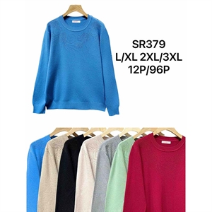 Sweter damski okrągły L/XL 2XL/3XL