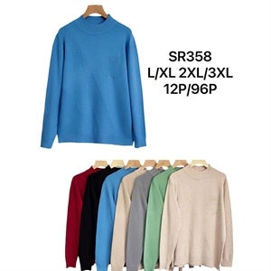 Sweter damski okrągły L/XL 2XL/3XL