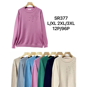 Sweter damski okrągły L/XL 2XL/3XL