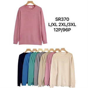 Sweter damski okrągły L/XL 2XL/3XL
