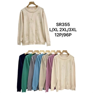 Sweter damski okrągły L/XL 2XL/3XL