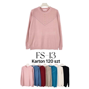Sweter damski okrągły