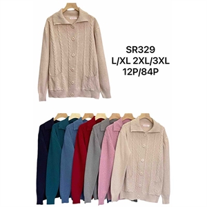 Sweter damski zapinany na guziki L/XL-2XL/3XL
