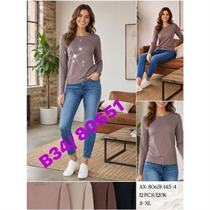 Bluzka damska z cekinami  S-XL