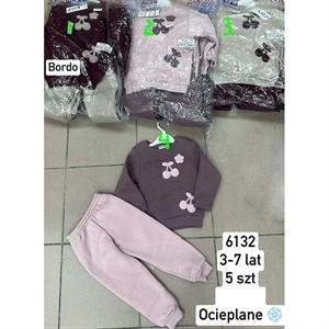 Komplet dziewczęcy ocieplany produkt Turecki  3-7 lat