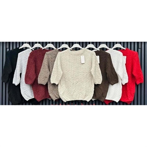 Sweter damski z krótkim rękawem