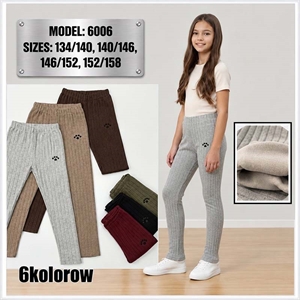Legginsy dziewczęce ocieplane 134-158