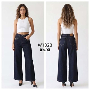 Jeansy szerokie nogawki  XS-XL